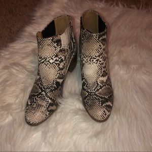 Snake Skin Booties
